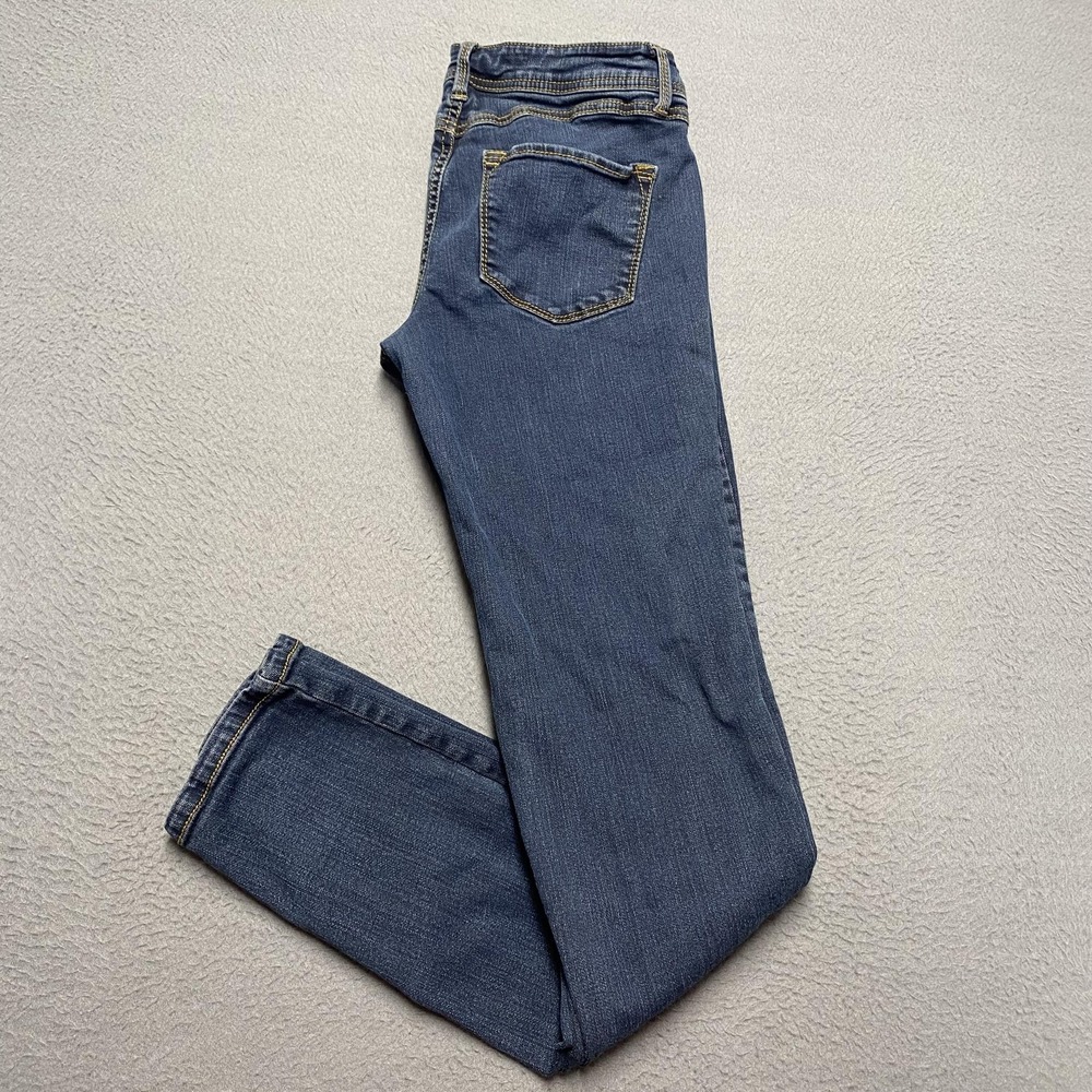 VTG Celebrity Pink Jeans‎ Juniors 5 Blue Low Rise Straight Stretch Denim y2k